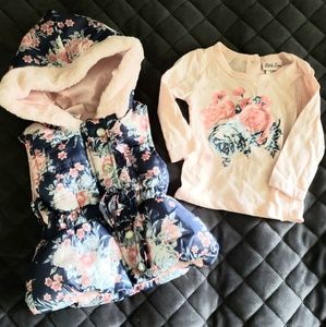 12 month vest and matching shirt